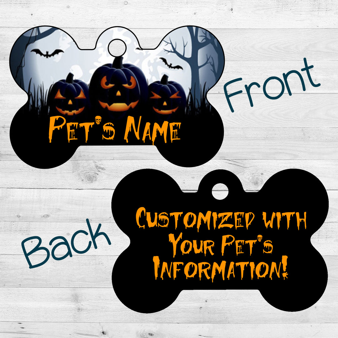 Halloween | Ghostly Forest | Dog Tag 2-Sided