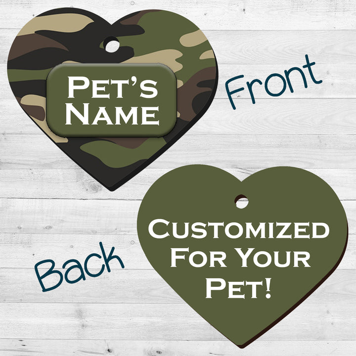 Camo | Green | Pet Tag 2-Sided
