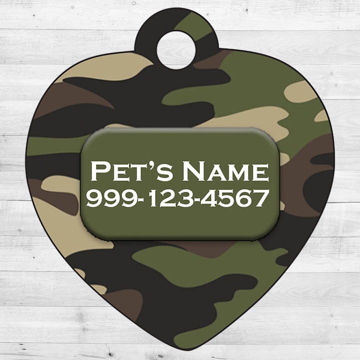 Camo | Green | Pet Tag 1-Sided