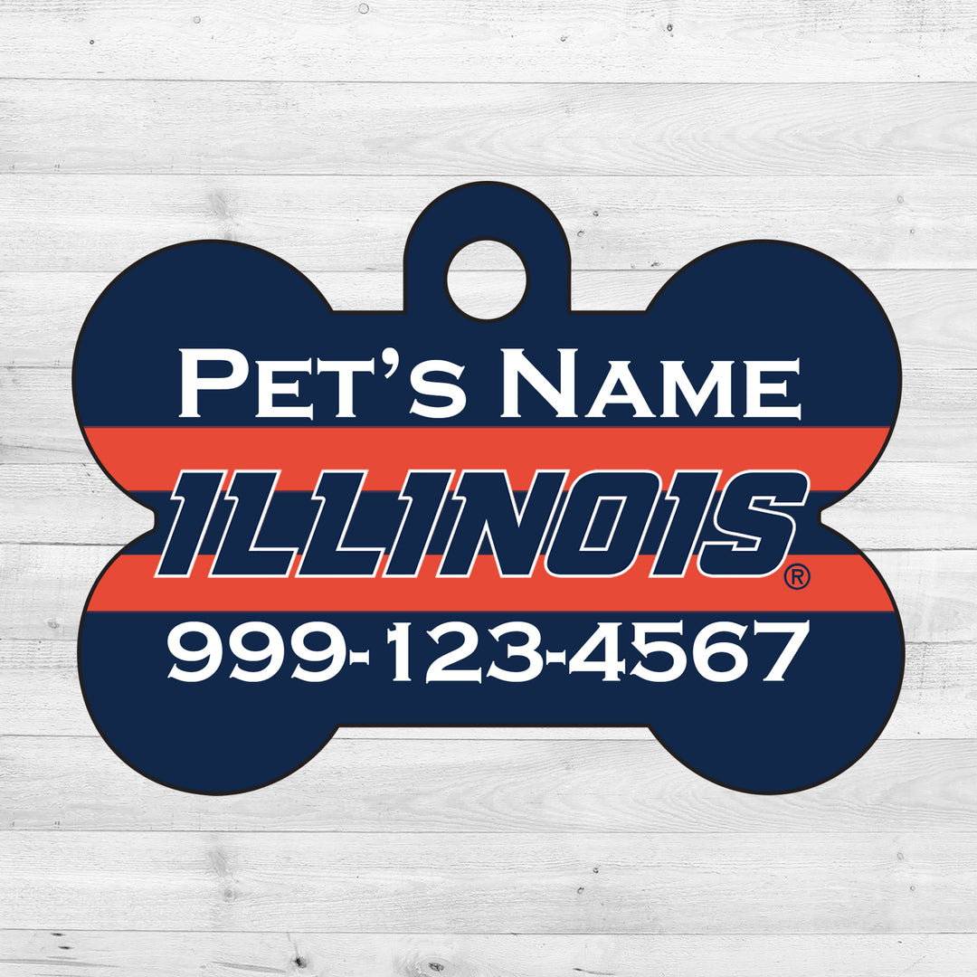 Illinois Fighting Illini | NCAA Officially Licensed | Dog Tag 1-Sided