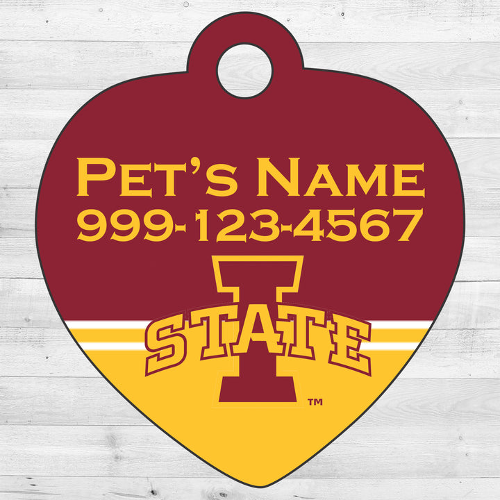 Iowa State Cyclones | NCAA Officially Licensed | Pet Tag 1-Sided