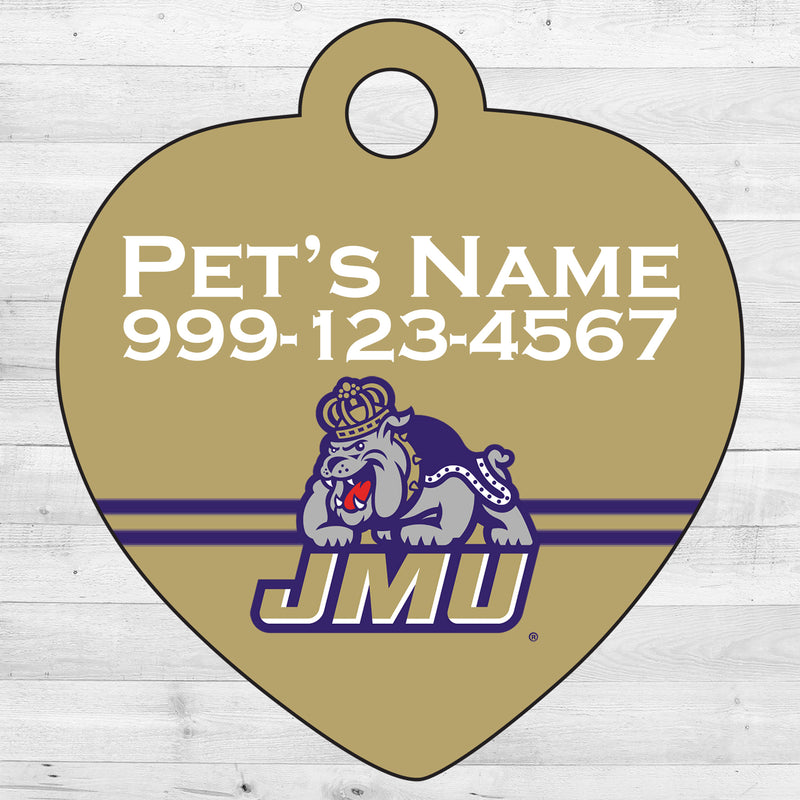 James Madison Dukes | NCAA Officially Licensed | Pet Tag 1-Sided