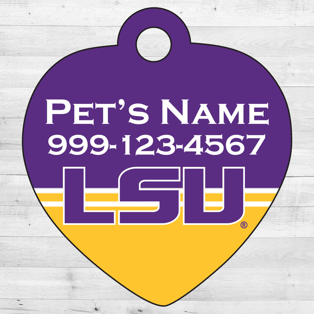 LSU Tigers | NCAA Officially Licensed | Pet Tag 1-Sided