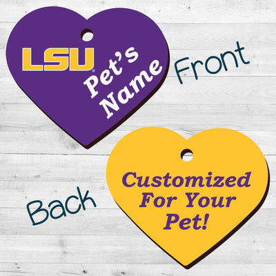 LSU Tigers | NCAA Officially Licensed | Pet Tag 2-Sided