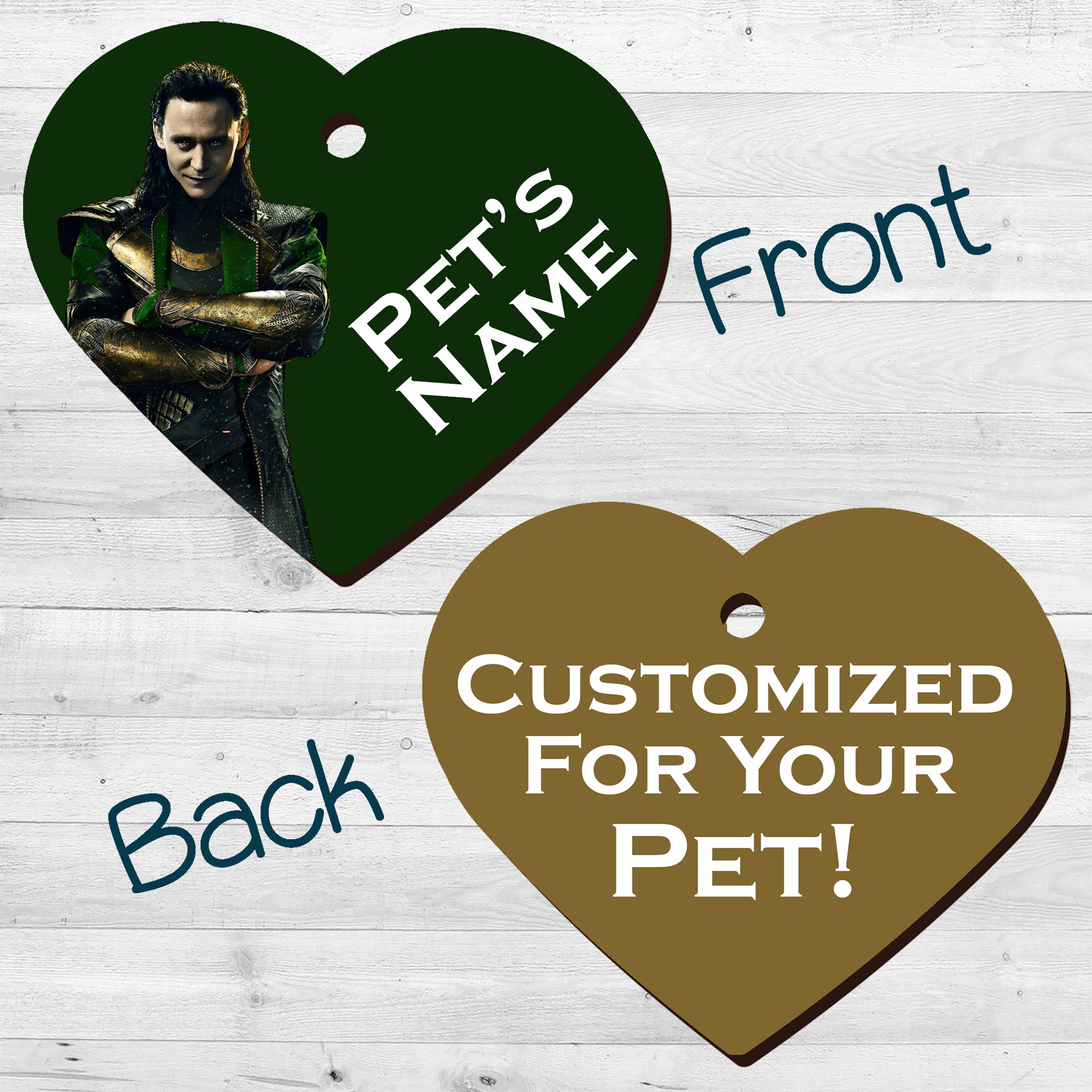 Marvel Loki Pet Tag 2 Sided