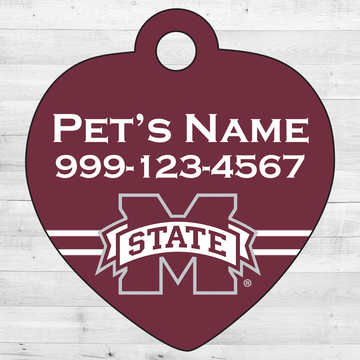 Mississippi State Bulldogs | NCAA Officially Licensed | Pet Tag 1-Sided