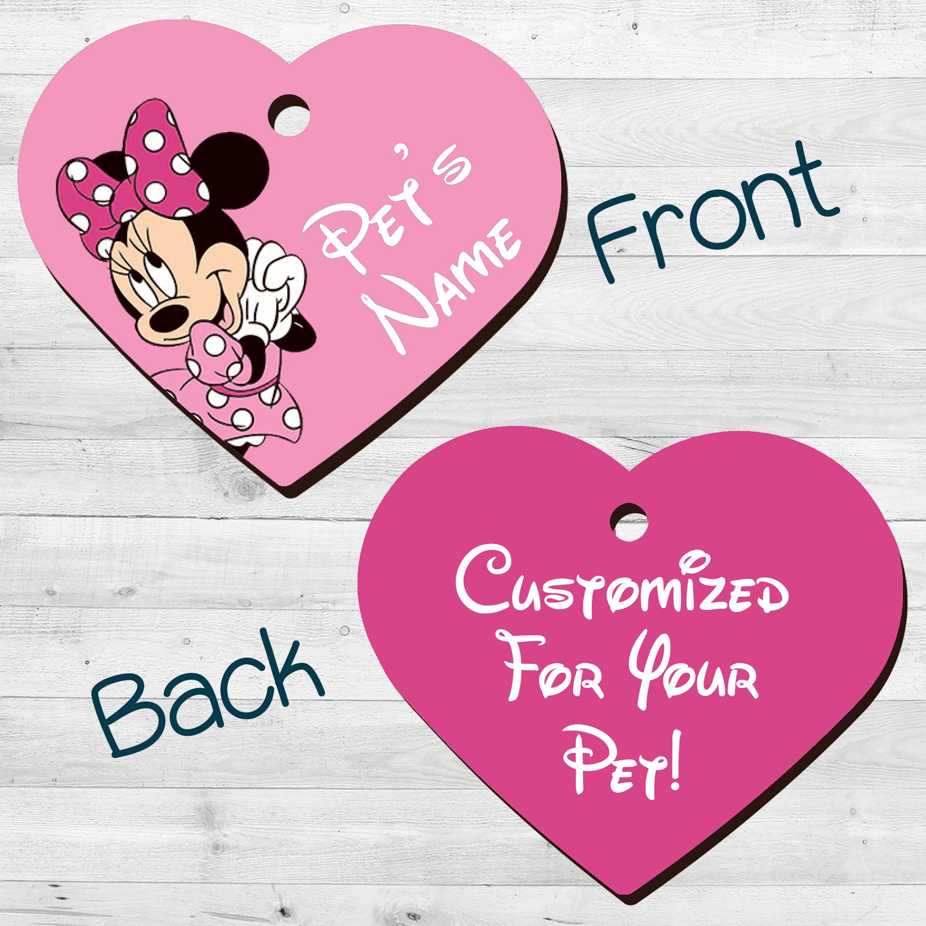 Minnie mouse 2025 dog tags