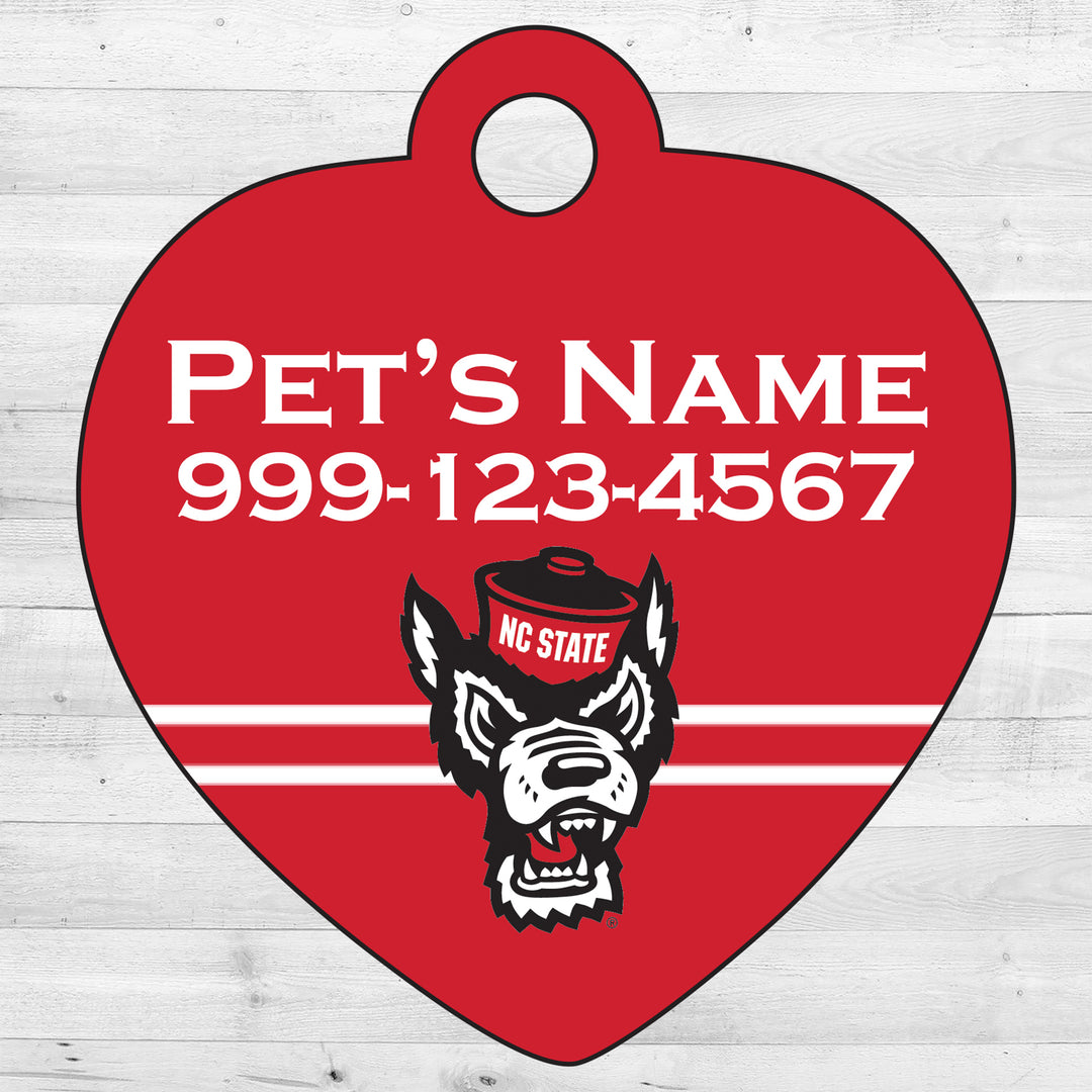 NC State Wolfpack | NCAA Officially Licensed | Pet Tag 1-Sided