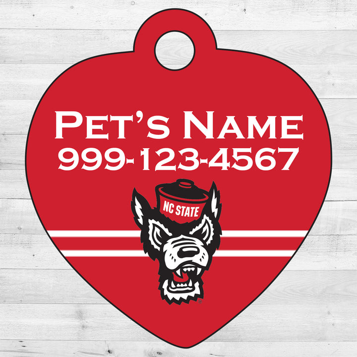 NC State Wolfpack | NCAA Officially Licensed | Pet Tag 1-Sided