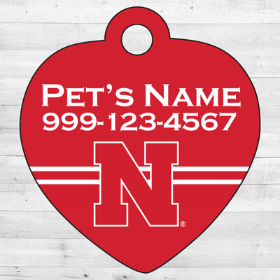 Nebraska Cornhuskers | NCAA Officially Licensed | Pet Tag 1-Sided
