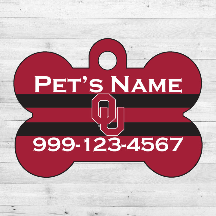 Oklahoma Sooners | NCAA Officially Licensed | Dog Tag 1-Sided