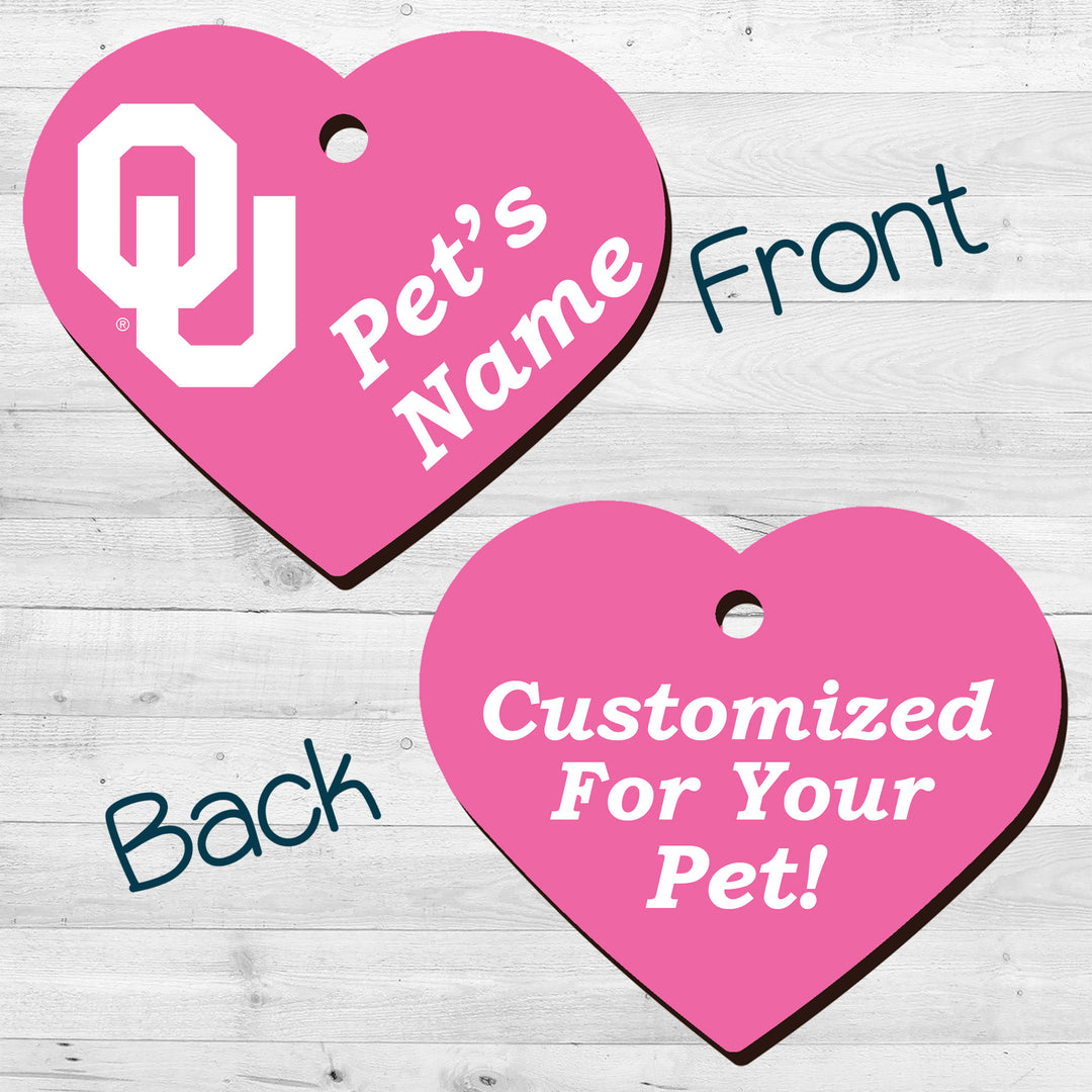 Oklahoma Sooners | NCAA Officially Licensed | Pet Tag 2-Sided