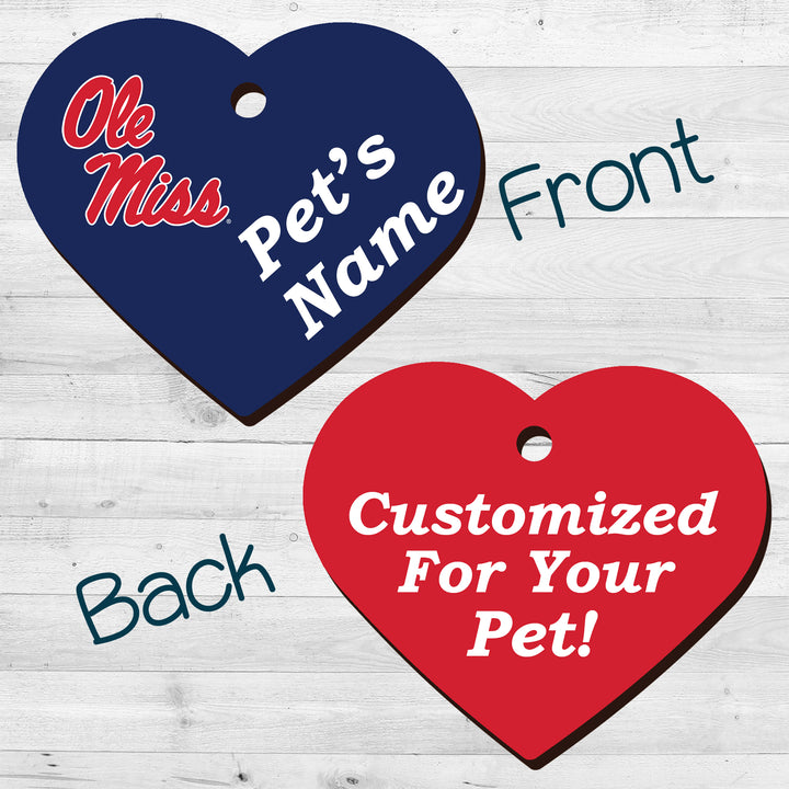 Ole Miss Rebels | NCAA Officially Licensed | Pet Tag 2-Sided