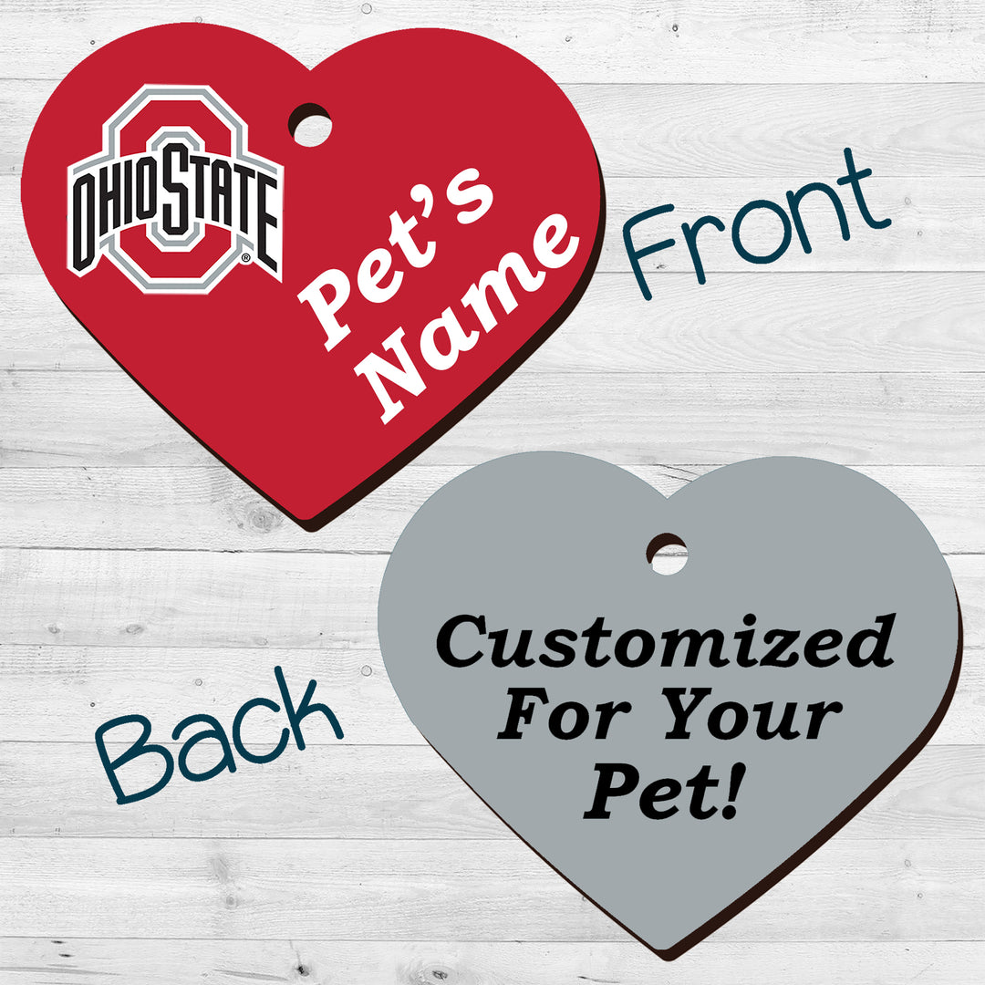 Ohio State Buckeyes | NCAA Officially Licensed | Pet Tag 2-Sided