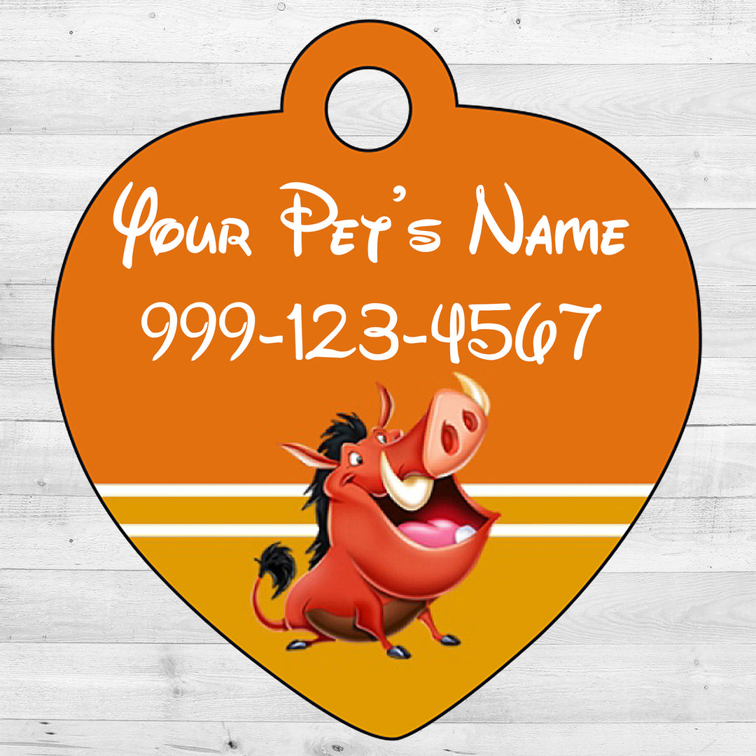 The Lion King | Pumbaa | Pet Tag 1-Sided