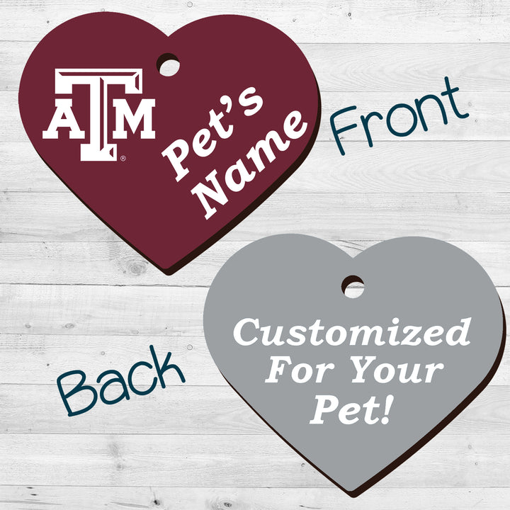 Texas A&M Aggies | NCAA Officially Licensed | Pet Tag 2-Sided