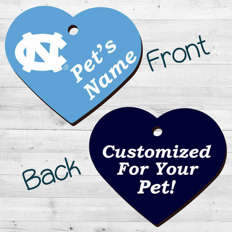 UNC Tar Heels | NCAA Officially Licensed | Pet Tag 2-Sided