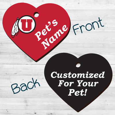 Utah Utes | NCAA Officially Licensed | Pet Tag 2-Sided