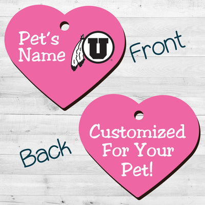 Utah Utes | NCAA Officially Licensed | Pet Tag 2-Sided
