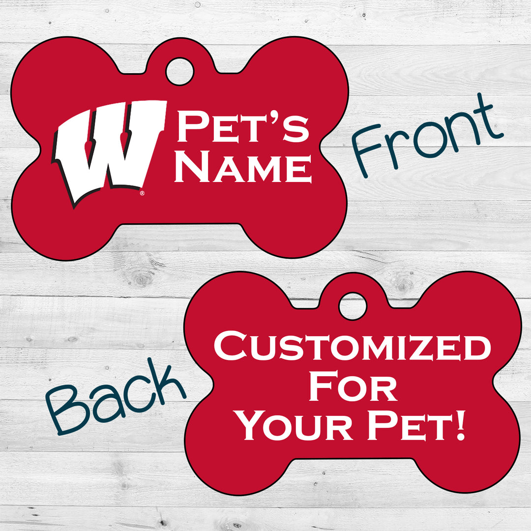 Wisconsin Badgers | NCAA Officially Licensed | Dog Tag 2-Sided