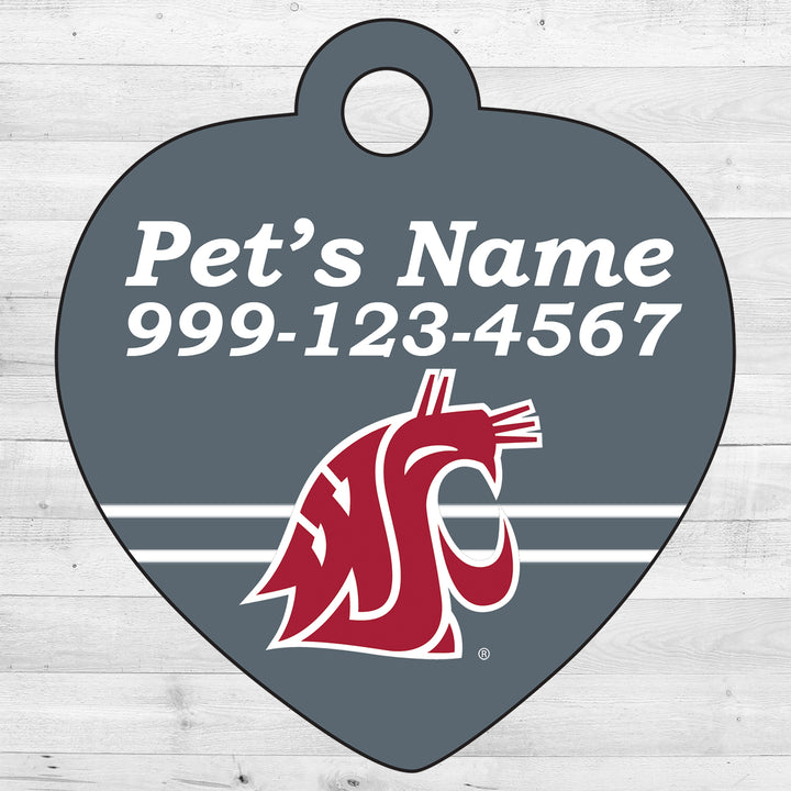 Washington State Cougars | NCAA Officially Licensed | Pet Tag 1-Sided