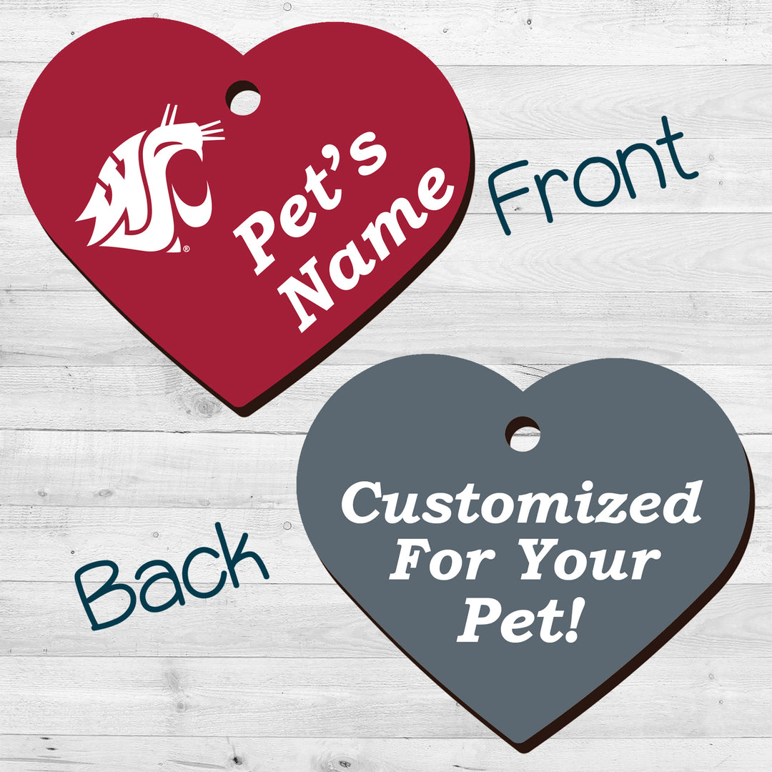 Washington State Cougars | NCAA Officially Licensed | Pet Tag 2-Sided