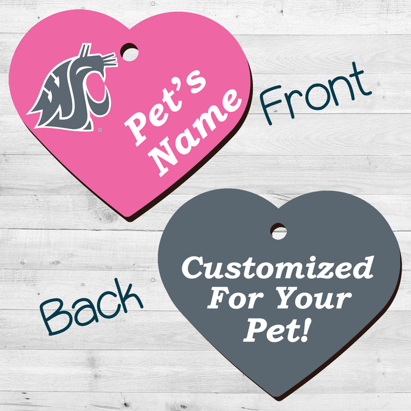Washington State Cougars | NCAA Officially Licensed | Pet Tag 2-Sided