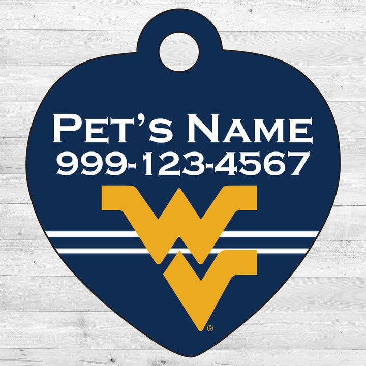 West Virginia Mountaineers | NCAA Officially Licensed | Pet Tag 1-Sided