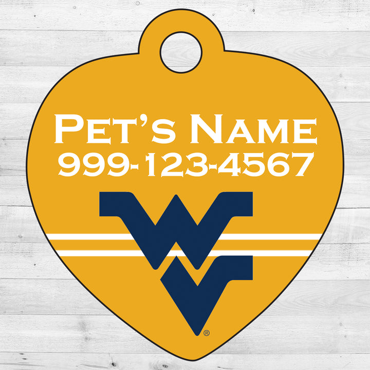 West Virginia Mountaineers | NCAA Officially Licensed | Pet Tag 1-Sided