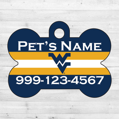 West Virginia Mountaineers | NCAA Officially Licensed | Dog Tag 1-Sided