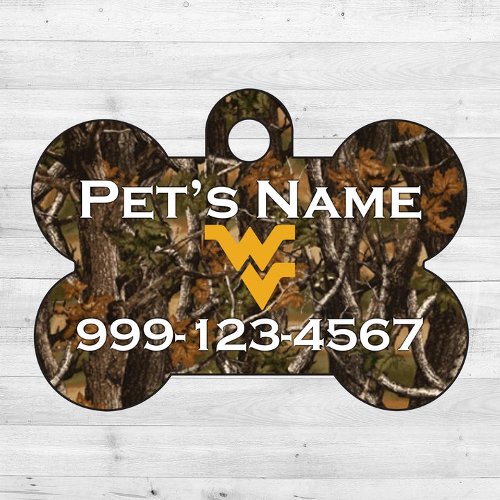 West Virginia Mountaineers | NCAA Officially Licensed | Dog Tag 1-Sided