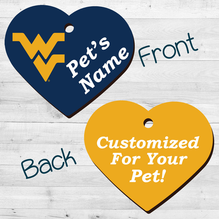 West Virginia Mountaineers | NCAA Officially Licensed | Pet Tag 2-Sided
