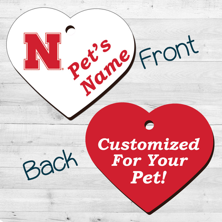 Nebraska Cornhuskers | NCAA Officially Licensed | Pet Tag 2-Sided