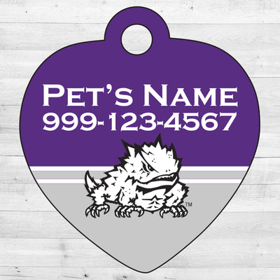 TCU Horned Frogs | NCAA Officially Licensed | Pet Tag 1-Sided